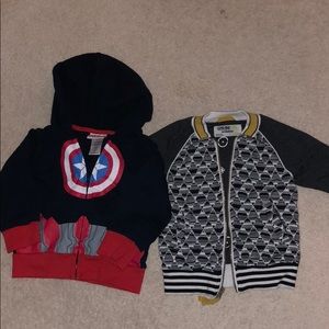 oshkosh and marvel zipper jacket for 2t boy bundle